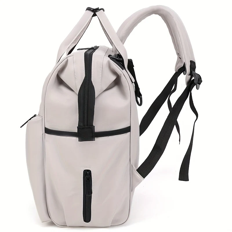 Spazio multistrato Borsa per mamma semplice in tinta unita di grande capacità Borsa per mamma semplice Zaino portatile multifunzionale, Regalo di Natale per il Giorno del Ringraziamento di Halloween