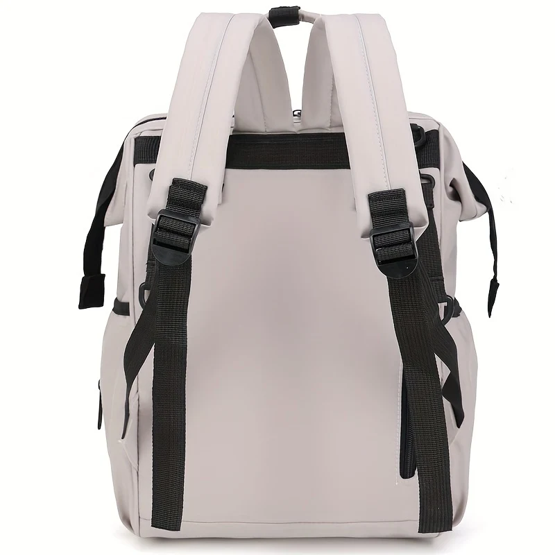 Spazio multistrato Borsa per mamma semplice in tinta unita di grande capacità Borsa per mamma semplice Zaino portatile multifunzionale, Regalo di Natale per il Giorno del Ringraziamento di Halloween