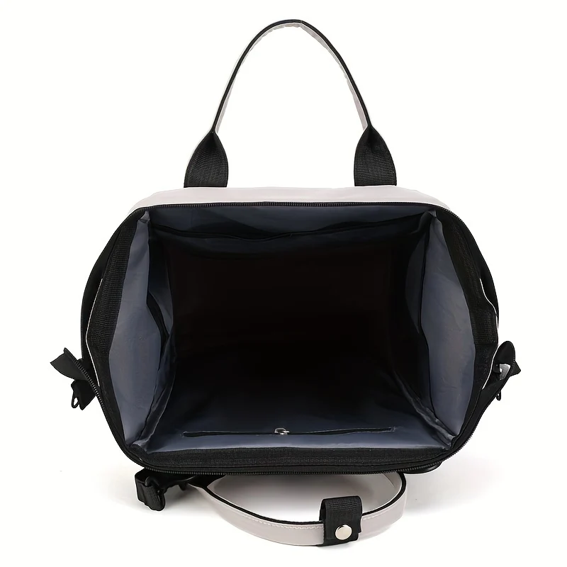 Spazio multistrato Borsa per mamma semplice in tinta unita di grande capacità Borsa per mamma semplice Zaino portatile multifunzionale, Regalo di Natale per il Giorno del Ringraziamento di Halloween