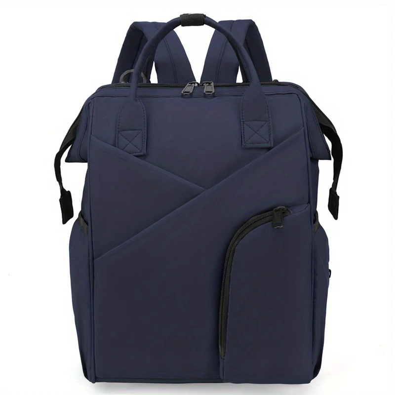 Spazio multistrato Borsa per mamma semplice in tinta unita di grande capacità Borsa per mamma semplice Zaino portatile multifunzionale, Regalo di Natale per il Giorno del Ringraziamento di Halloween