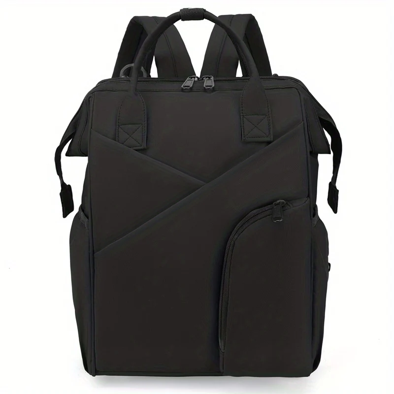 Spazio multistrato Borsa per mamma semplice in tinta unita di grande capacità Borsa per mamma semplice Zaino portatile multifunzionale, Regalo di Natale per il Giorno del Ringraziamento di Halloween