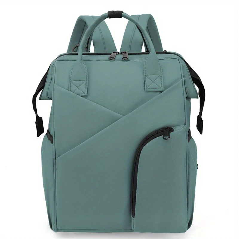 Spazio multistrato Borsa per mamma semplice in tinta unita di grande capacità Borsa per mamma semplice Zaino portatile multifunzionale, Regalo di Natale per il Giorno del Ringraziamento di Halloween