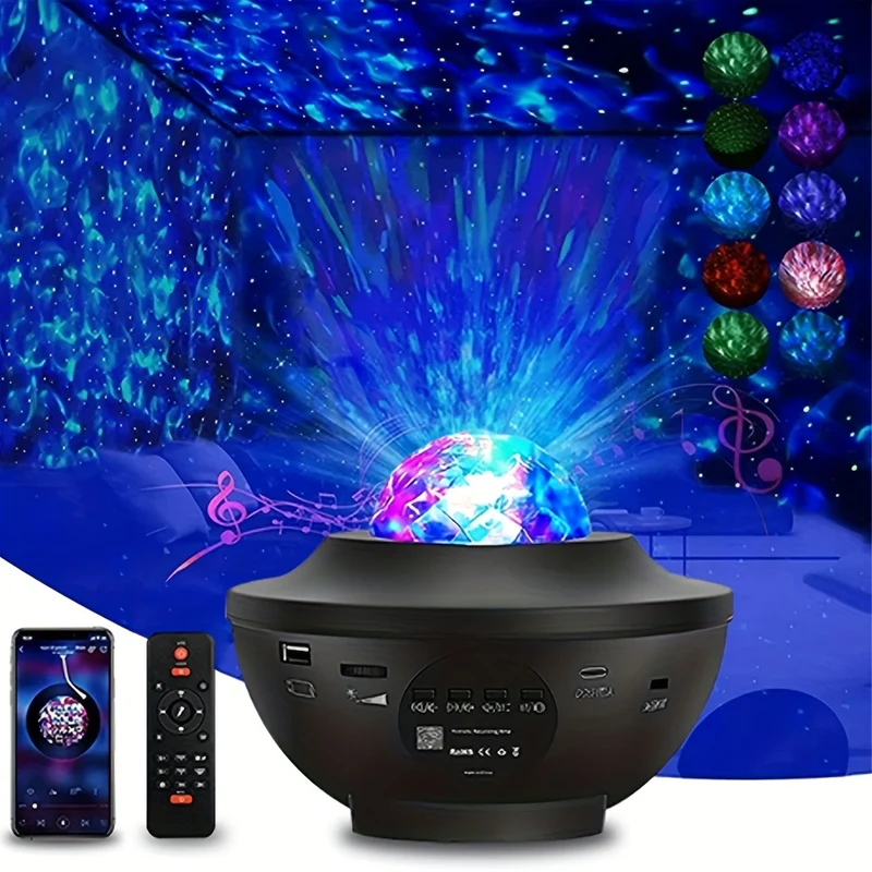 Proiettore Starlight 3 in 1 Altoparlante musicale, telecomando, luce e altro