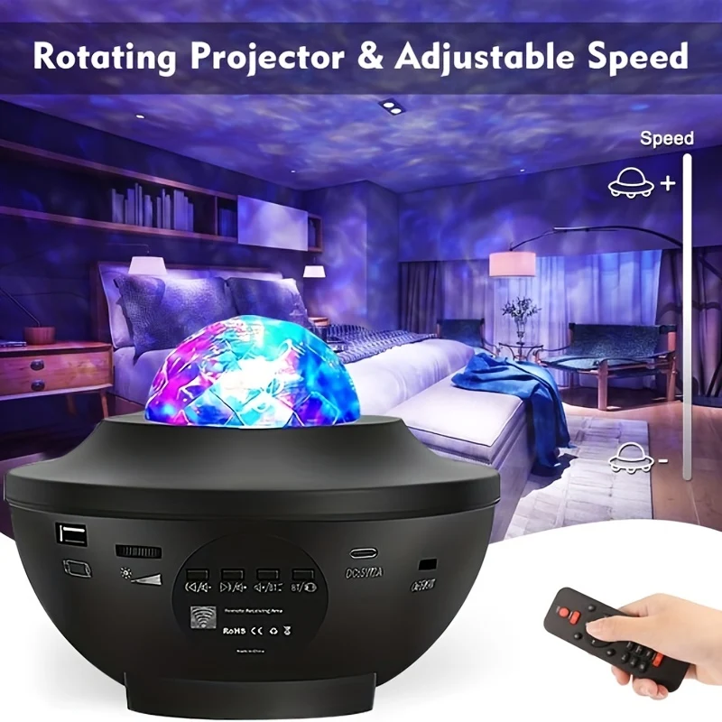 Proiettore Starlight 3 in 1 Altoparlante musicale, telecomando, luce e altro