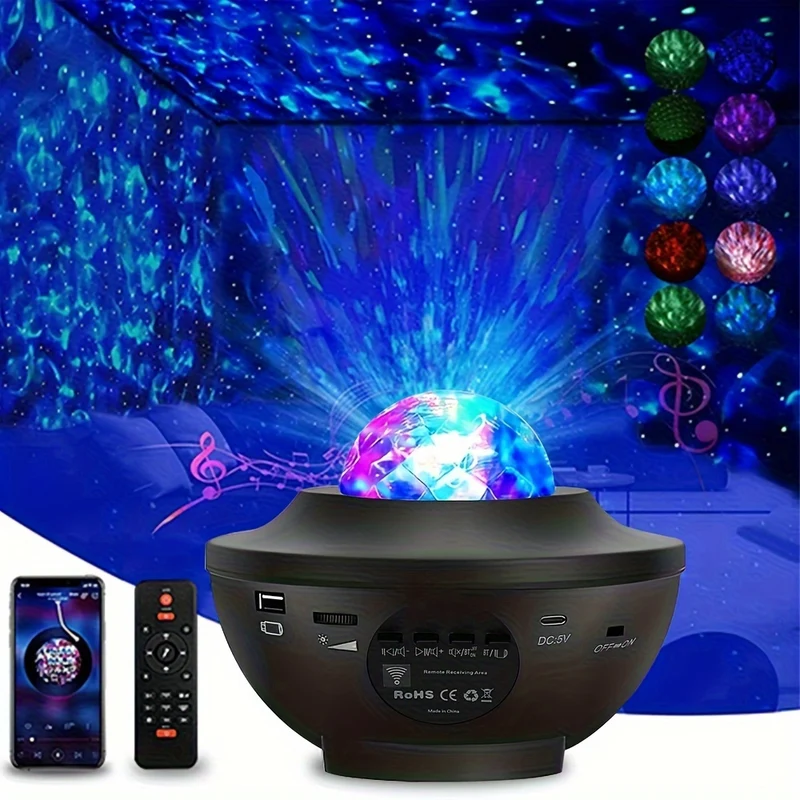 Proiettore Starlight 3 in 1 Altoparlante musicale, telecomando, luce e altro