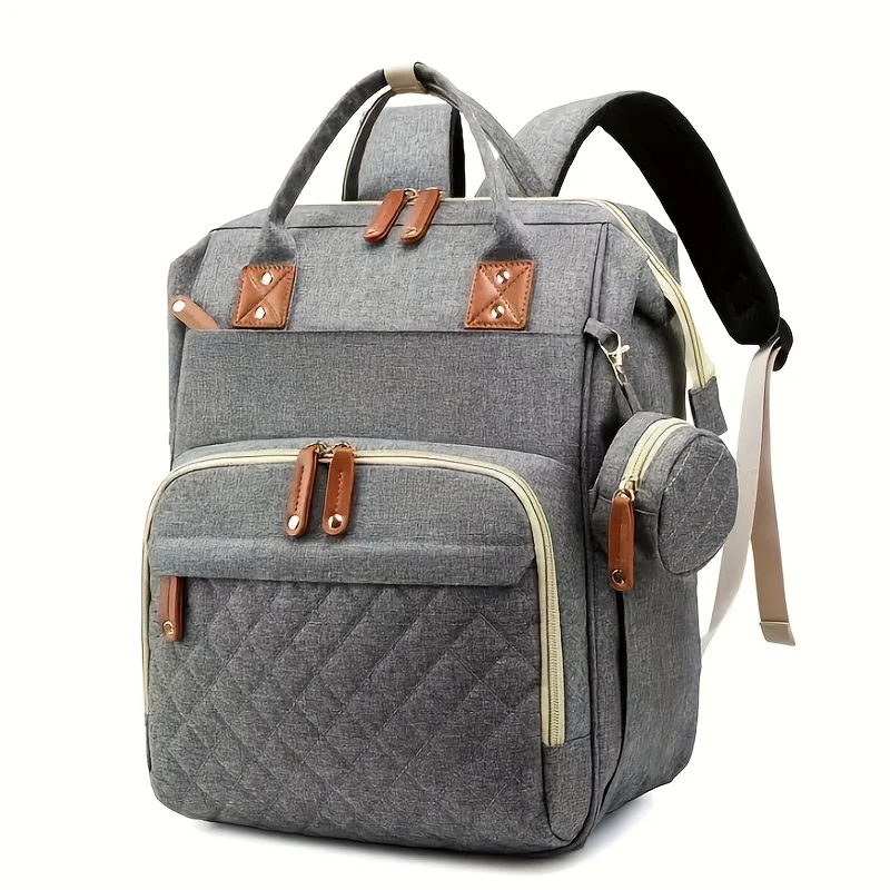 Borsa per mamma di grande capacità Zaino portaoggetti portatile multifunzionale per mamma e bambino Bottiglia di latte Pannolini Multi scomparto Borsa per mamma e bambino Natale, Halloween, Regalo del Giorno del Ringraziamento