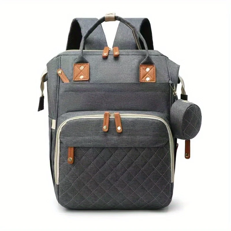 Borsa per mamma di grande capacità Zaino portaoggetti portatile multifunzionale per mamma e bambino Bottiglia di latte Pannolini Multi scomparto Borsa per mamma e bambino Natale, Halloween, Regalo del Giorno del Ringraziamento