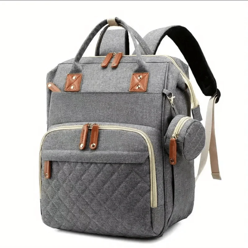 Borsa per mamma di grande capacità Zaino portaoggetti portatile multifunzionale per mamma e bambino Bottiglia di latte Pannolini Multi scomparto Borsa per mamma e bambino Natale, Halloween, Regalo del Giorno del Ringraziamento