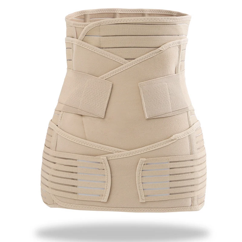 3 fasce di supporto postpartum per donne, cintura addominale di recupero della gravidanza, cintura pelvica, shapewear, guaina snellente