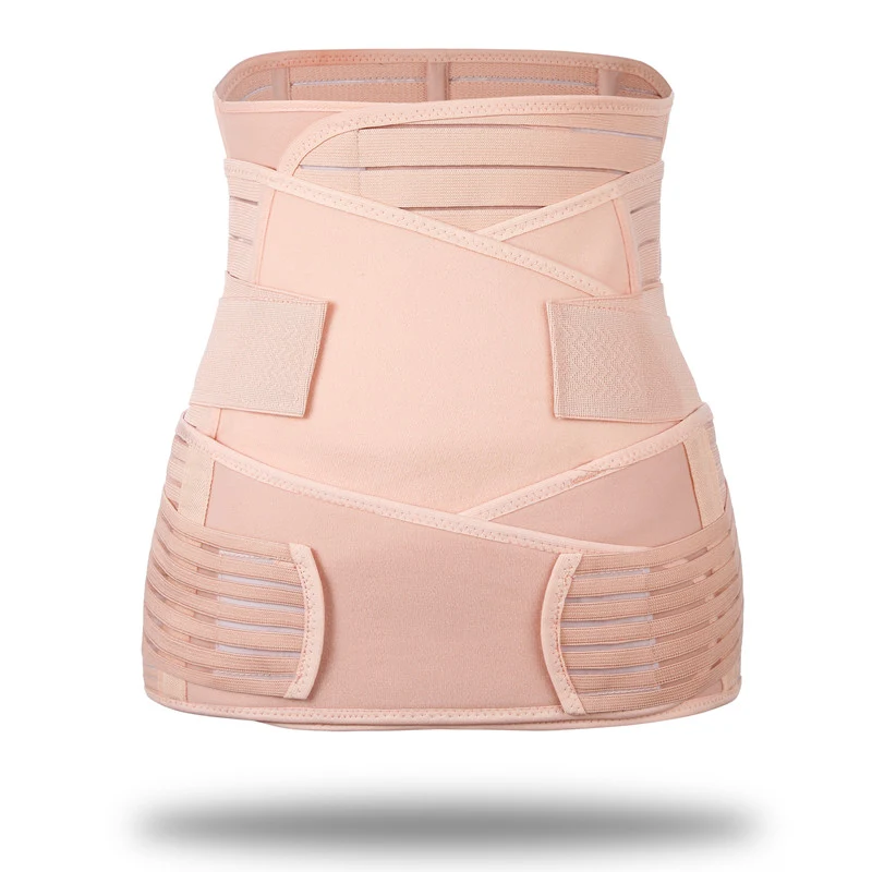 3 fasce di supporto postpartum per donne, cintura addominale di recupero della gravidanza, cintura pelvica, shapewear, guaina snellente