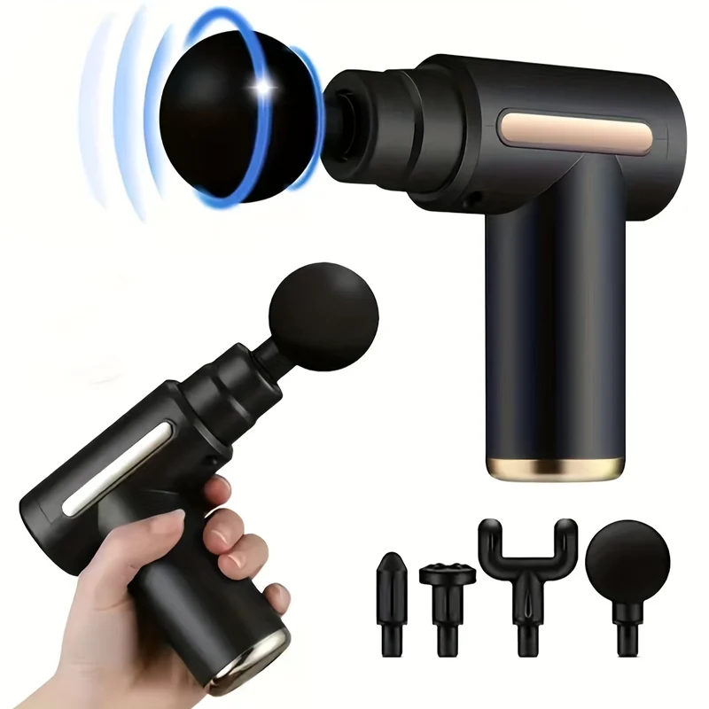 1pc Pistola Per Massaggi, Massaggiatore A Percussione Portatile Per Tessuti Profondi, Design Ultra Compatto Ed Elegante, Alimentato Da Alta Coppia, Regali Per Uomini E Donne