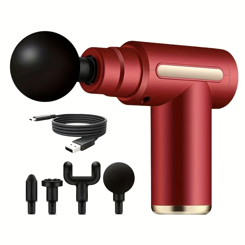 1pc Pistola Per Massaggi, Massaggiatore A Percussione Portatile Per Tessuti Profondi, Design Ultra Compatto Ed Elegante, Alimentato Da Alta Coppia, Regali Per Uomini E Donne