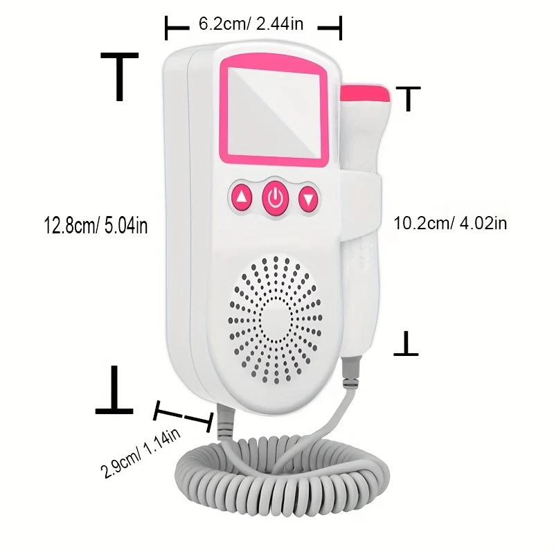 Cardiofrequenzimetro Fetale Doppler Ad Alta Sensibilità E Precisione Da 3,0 MHz: Monitora La Tua Salute Con Facilità! Regalo Di Natale, Halloween, Giorno Del Ringraziamento