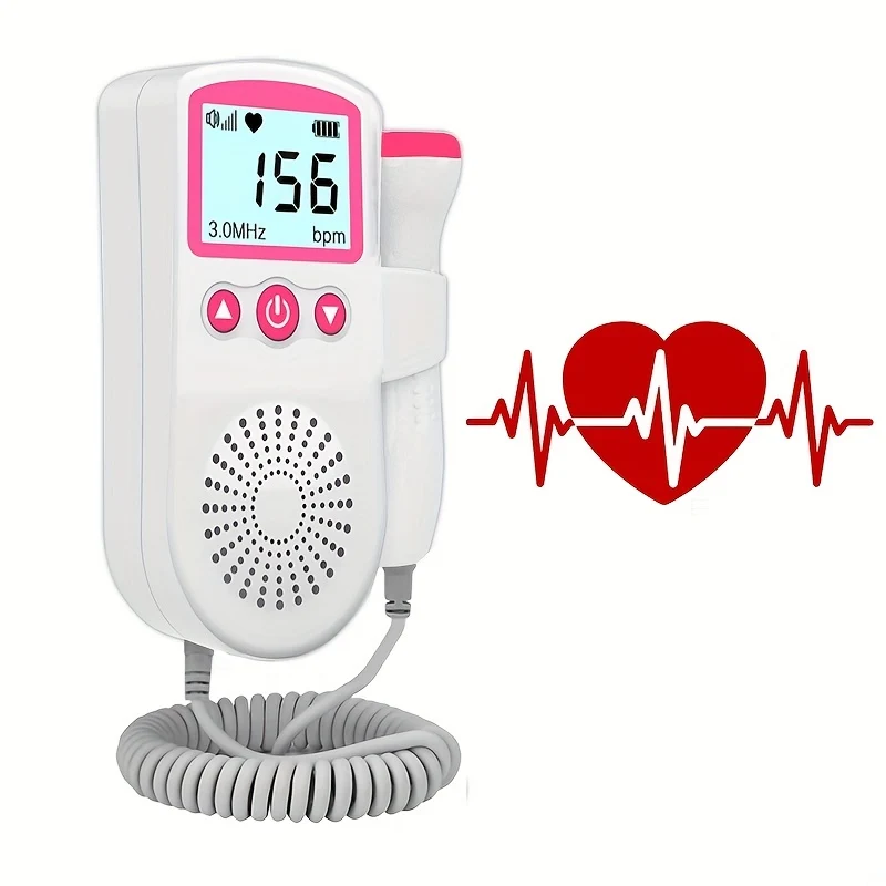 Cardiofrequenzimetro Fetale Doppler Ad Alta Sensibilità E Precisione Da 3,0 MHz: Monitora La Tua Salute Con Facilità! Regalo Di Natale, Halloween, Giorno Del Ringraziamento