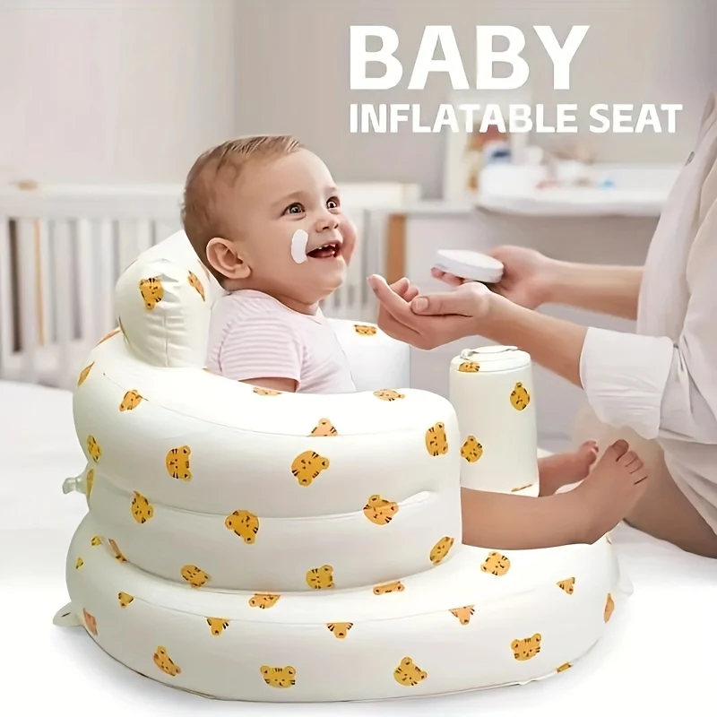 Hanfeng Sedia per l'apprendimento dell'Infanzia, Sedia per L'apprendimento del Divano Gonfiabile Pieghevole per Bambini, Sedia da Pranzo Multifunzionale, Sgabello da Bagno, Piccolo Divano Impermeabile