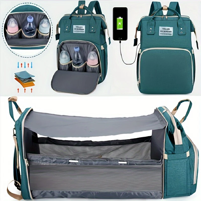 La Borsa Per Mummia Pieghevole Per Culla Definitiva: Borsa Da Viaggio Multiuso Di Grande Capacità Per La Mamma, Natale, Halloween, Regalo Del Ringraziamento