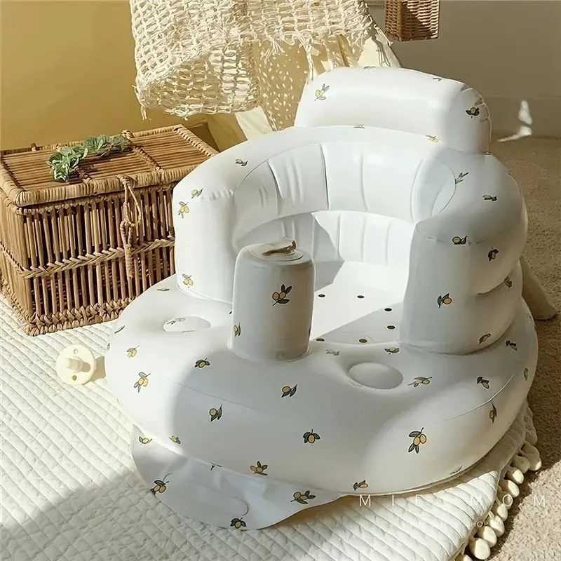 1pc Baby Sitting Bath Stool, Sedia Portatile Anti-Caduta Con Design Largo, Divano Gonfiabile E Sedia Pieghevole!
