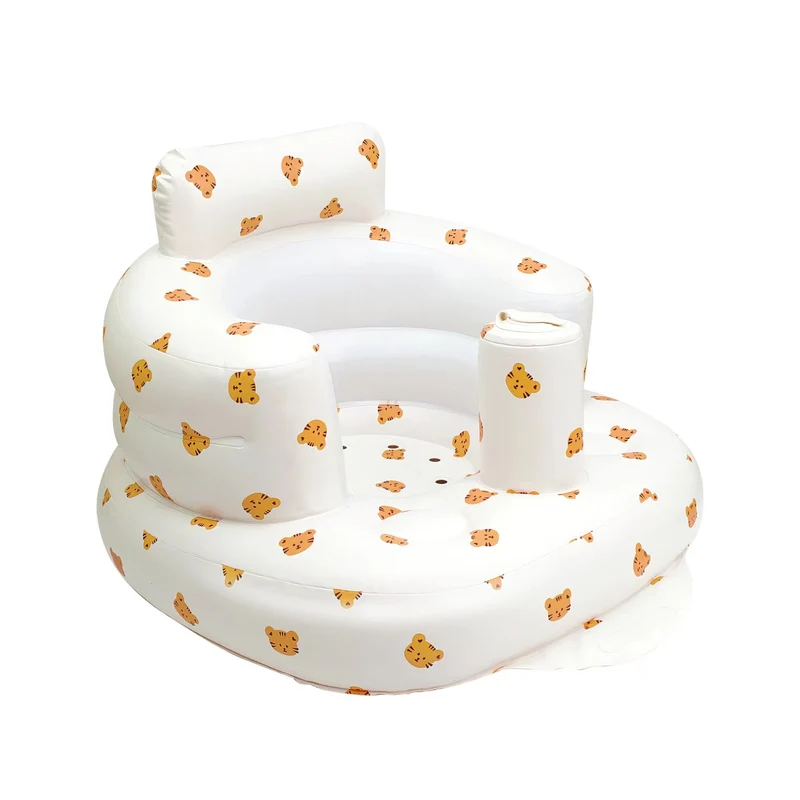 1pc Baby Sitting Bath Stool, Sedia Portatile Anti-Caduta Con Design Largo, Divano Gonfiabile E Sedia Pieghevole!