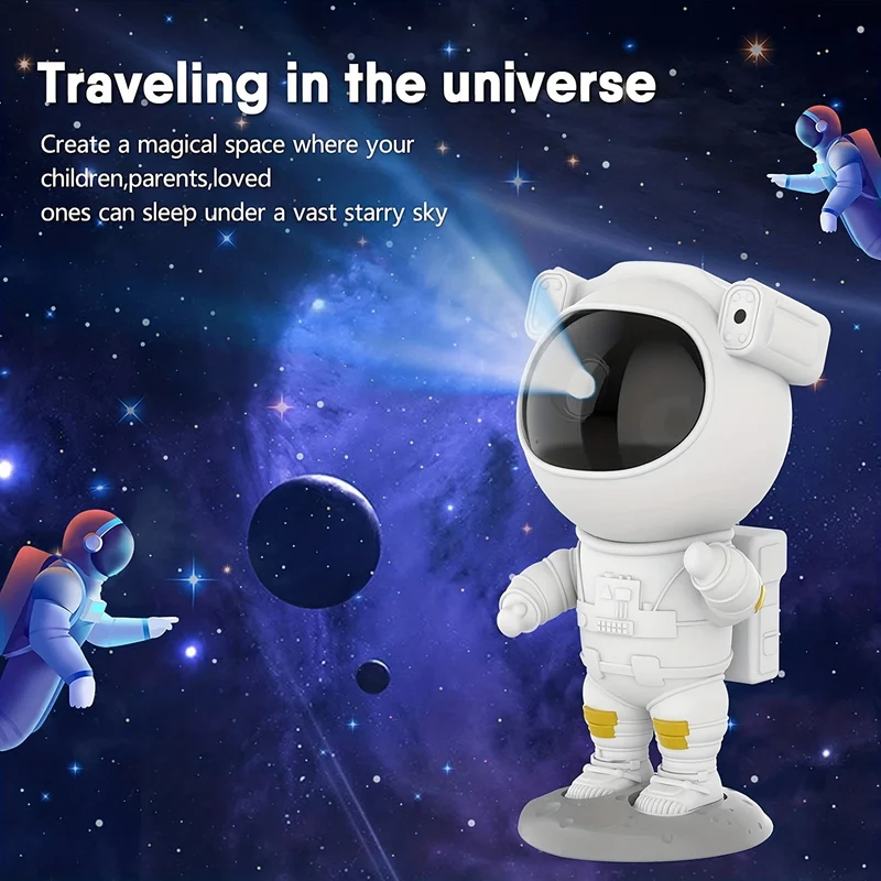 Proiettore Stellare Per Astronauti Luce Notturna - Proiettore Spaziale Nebula Lampada Per Proiezione A Soffitto Con Timer, Telecomando E Regolabile A 360 °, Per Camere Da Letto, Sala Giochi
