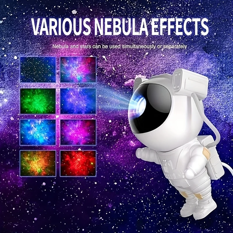 Proiettore Stellare Per Astronauti Luce Notturna - Proiettore Spaziale Nebula Lampada Per Proiezione A Soffitto Con Timer, Telecomando E Regolabile A 360 °, Per Camere Da Letto, Sala Giochi
