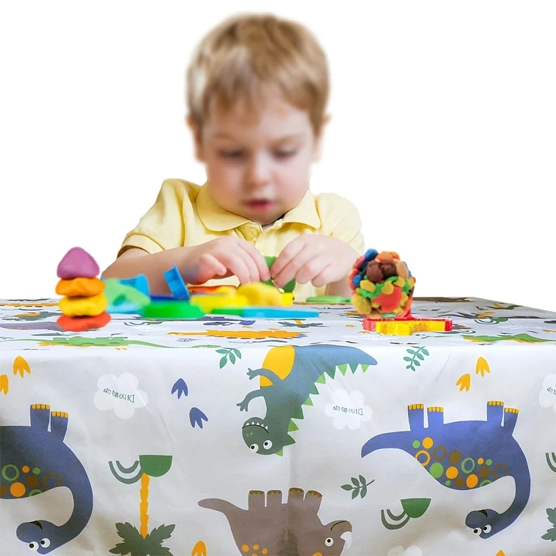 Tappetino per pavimento per sotto sedia alta / arti / mestieri, tappetino strisciante, tappetino per giochi per bambini, tappetino impermeabile anti-scivolo per schizzi di cibo, lavabile, tappetino da picnic portatile e tovaglia 51 '' x51 '' (130x130cm)
