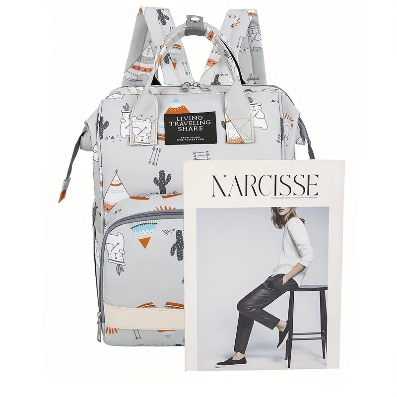 Borsa per la mamma, Zaino per la mamma multifunzionale di grande capacità, Borsa per la mamma e il bambino, Zaino per la mamma, Borsa per la maternità, Regalo di Halloween, Ringraziamento e Natale
