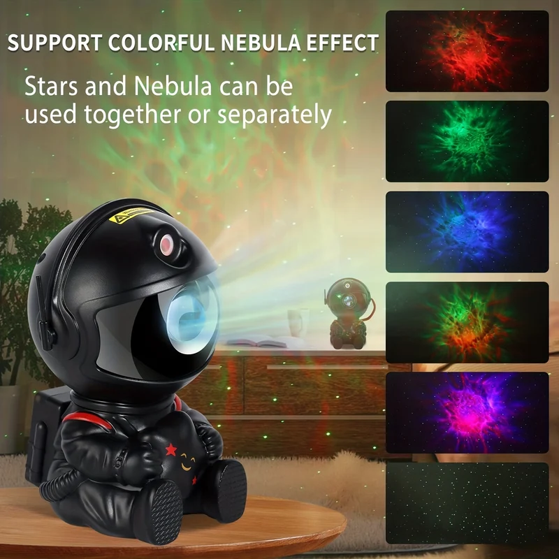 Astronauta Proiezione Stellare Luce Piena Di Stelle Luce Notturna Astronauta Laser BT Luce Nordica Luce Stellata Natale, Halloween, Regalo Del Ringraziamento