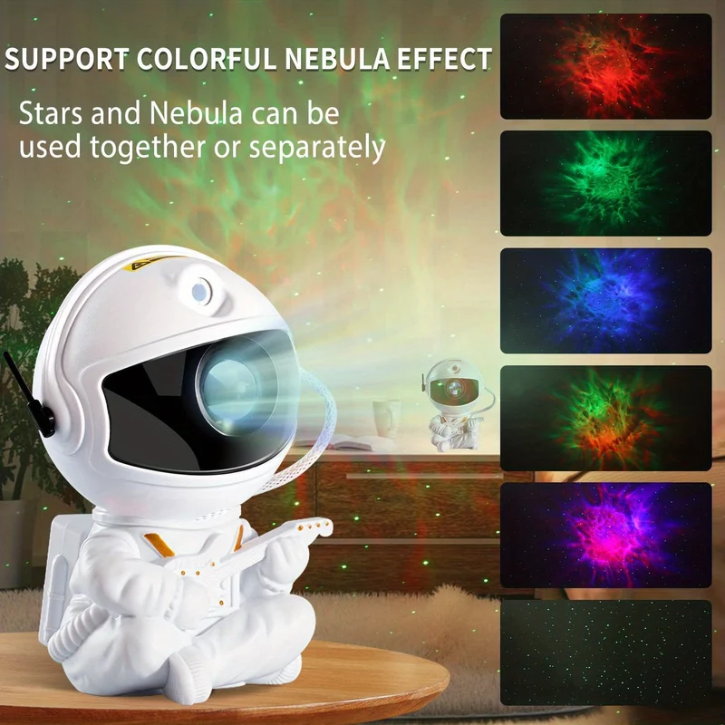 Astronauta Proiezione Stellare Luce Piena Di Stelle Luce Notturna Astronauta Laser BT Luce Nordica Luce Stellata Natale, Halloween, Regalo Del Ringraziamento