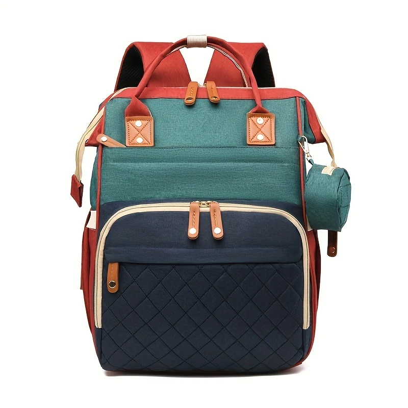 Borsa per mamma di grande capacità Zaino portaoggetti portatile multifunzionale per mamma e bambino Bottiglia di latte Pannolini Multi scomparto Borsa per mamma e bambino Natale, Halloween, Regalo del Giorno del Ringraziamento
