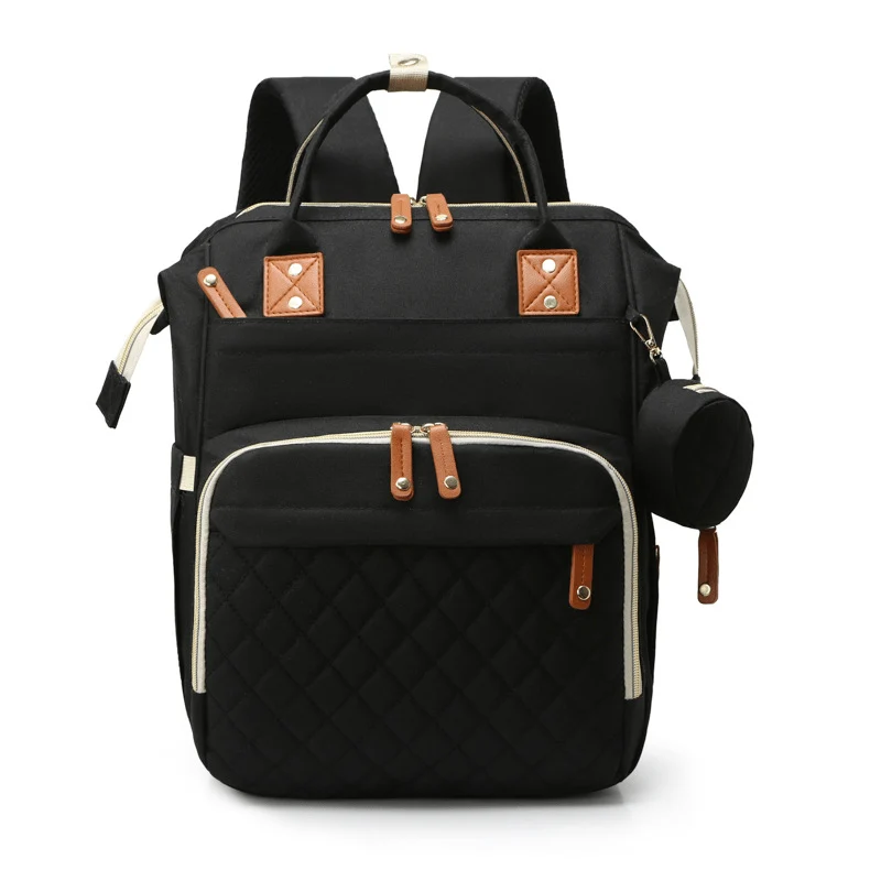 Borsa per mamma di grande capacità Zaino portaoggetti portatile multifunzionale per mamma e bambino Bottiglia di latte Pannolini Multi scomparto Borsa per mamma e bambino Natale, Halloween, Regalo del Giorno del Ringraziamento