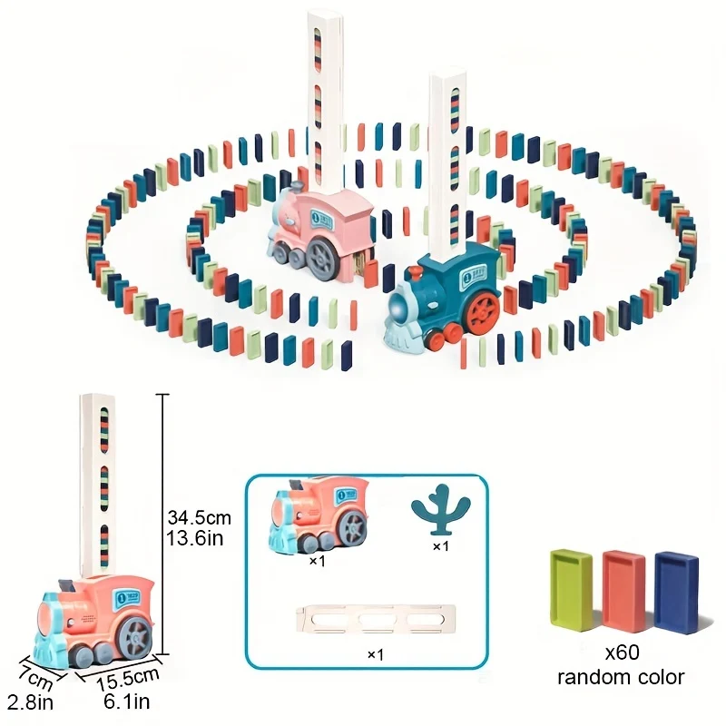 Gioco Puzzle Domino Alimentato Da Un Treno: Divertente Per Gli Amanti Dei Giochi!