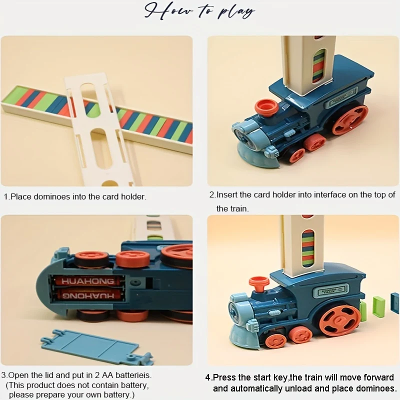 Gioco Puzzle Domino Alimentato Da Un Treno: Divertente Per Gli Amanti Dei Giochi!