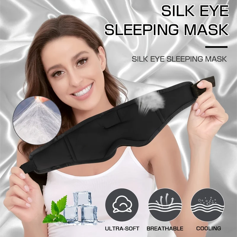 Maschera Per Dormire Da 1 Pezzo Con Cuffie BT, Cuffie Per Dormire, Maschera Per Dormire Cuffie Per Dormire 3D Per Chi Dorme Sul Fianco Miglior Regalo Ed Essenziale Per Il Viaggio