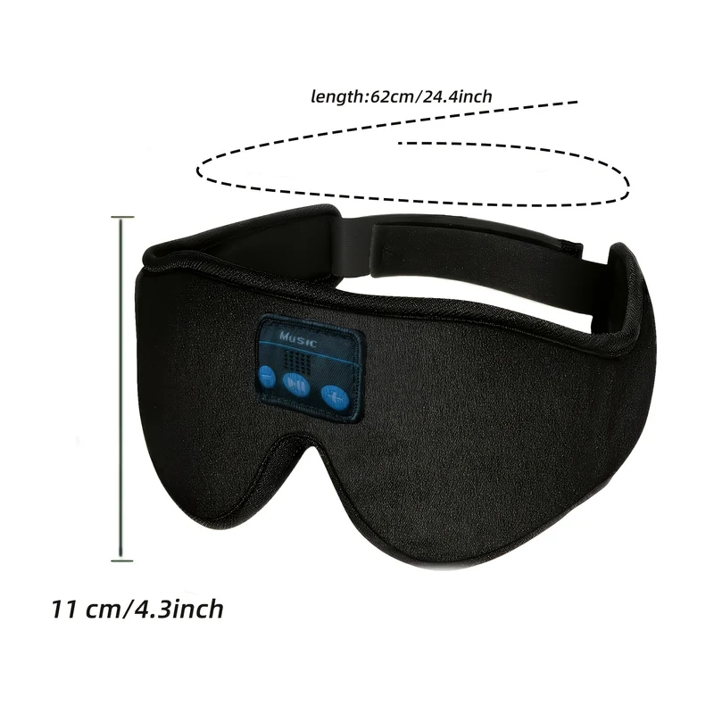 Maschera Per Dormire Da 1 Pezzo Con Cuffie BT, Cuffie Per Dormire, Maschera Per Dormire Cuffie Per Dormire 3D Per Chi Dorme Sul Fianco Miglior Regalo Ed Essenziale Per Il Viaggio