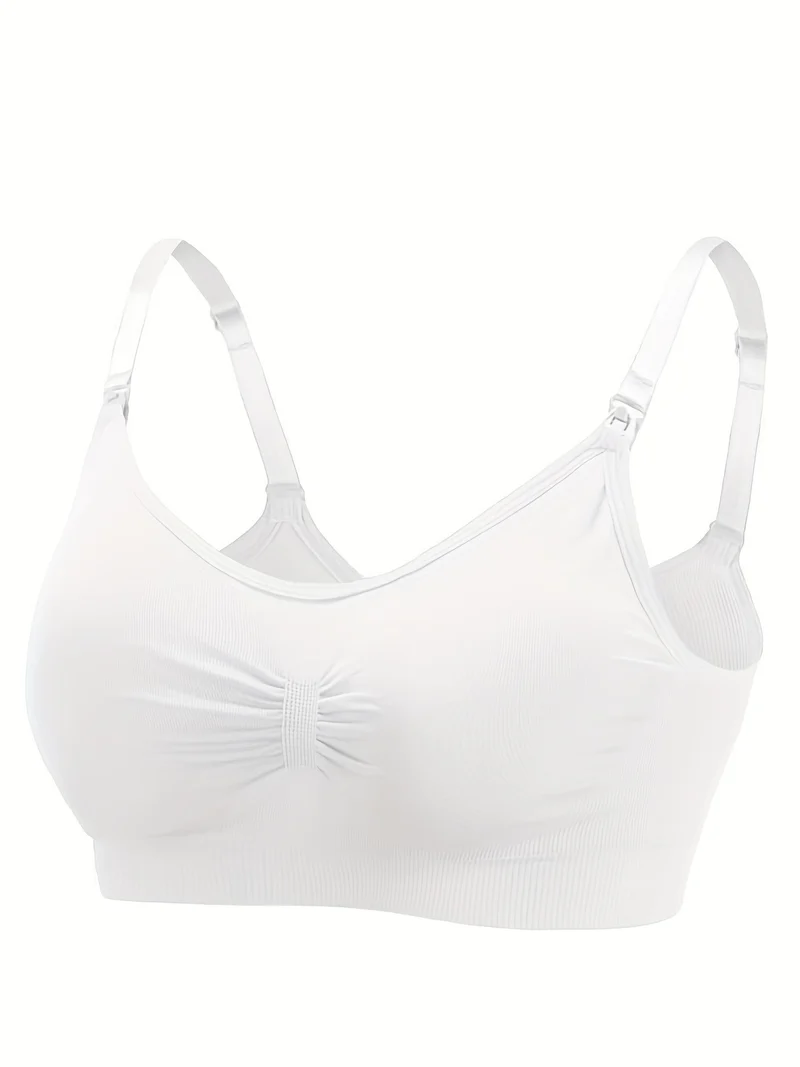 3 Set Di Reggiseni Premaman Con Clip, Comodo Reggiseno Per Allattamento Senza Fili A Copertura Totale, Biancheria Intima E Lingerie Da Donna