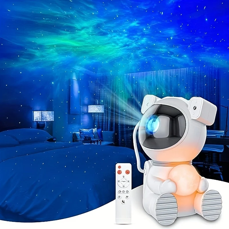 Astronaut Light Projector, Proiettore Di Stelle Per La Camera Da Letto, Proiettore Di Stelle Con Luce Lunare, Luce Notturna A LED Per Bambini Con Nebulosa, Decorazione Per La Stanza, Regalo Per La Festa