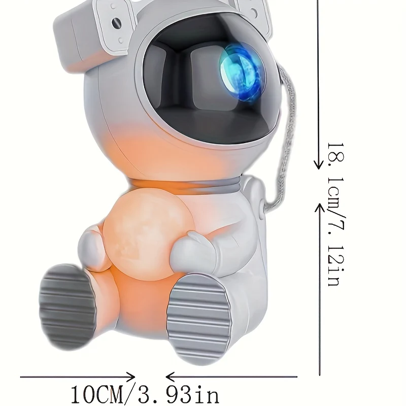 Astronaut Light Projector, Proiettore Di Stelle Per La Camera Da Letto, Proiettore Di Stelle Con Luce Lunare, Luce Notturna A LED Per Bambini Con Nebulosa, Decorazione Per La Stanza, Regalo Per La Festa