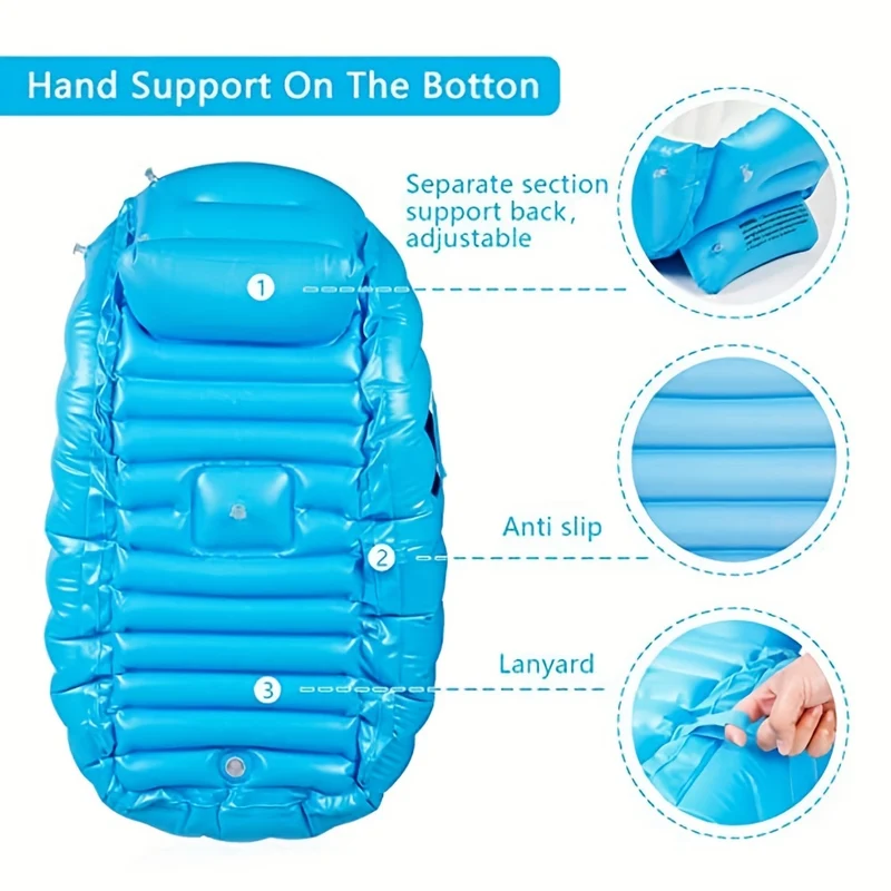 Vasca da bagno gonfiabile per bambini portatile da 1 pezzo - Mini piscina ad aria antiscivolo, adatta ai viaggi, per bambini, Natale, Halloween, regalo del Giorno del Ringraziamento