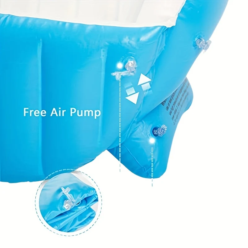 Vasca da bagno gonfiabile per bambini portatile da 1 pezzo - Mini piscina ad aria antiscivolo, adatta ai viaggi, per bambini, Natale, Halloween, regalo del Giorno del Ringraziamento