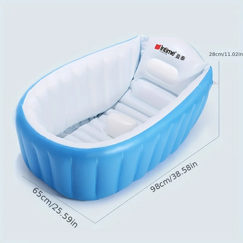 Vasca da bagno gonfiabile per bambini portatile da 1 pezzo - Mini piscina ad aria antiscivolo, adatta ai viaggi, per bambini, Natale, Halloween, regalo del Giorno del Ringraziamento