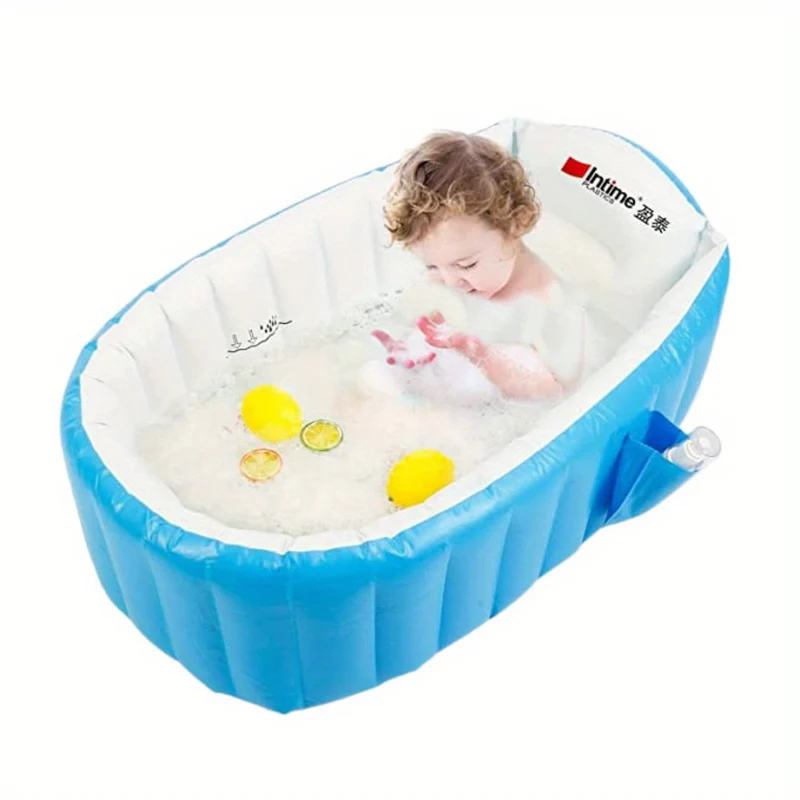Vasca da bagno gonfiabile per bambini portatile da 1 pezzo - Mini piscina ad aria antiscivolo, adatta ai viaggi, per bambini, Natale, Halloween, regalo del Giorno del Ringraziamento