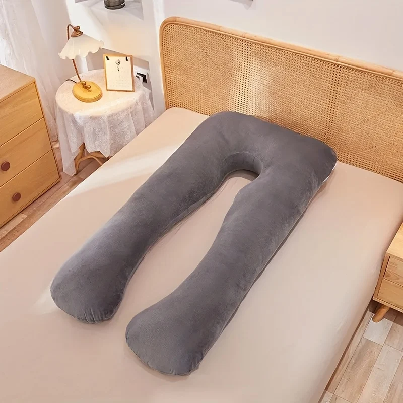 Massimo comfort per le future mamme - Fascia per cuscino per gravidanza a forma di U con supporto multifunzionale per la vita, regalo di Natale, Halloween, Giorno del Ringraziamento