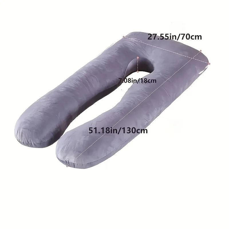 Massimo comfort per le future mamme - Fascia per cuscino per gravidanza a forma di U con supporto multifunzionale per la vita, regalo di Natale, Halloween, Giorno del Ringraziamento