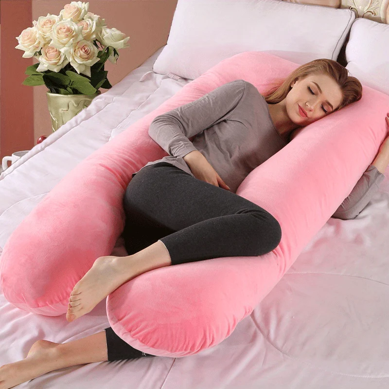 Massimo comfort per le future mamme - Fascia per cuscino per gravidanza a forma di U con supporto multifunzionale per la vita, regalo di Natale, Halloween, Giorno del Ringraziamento