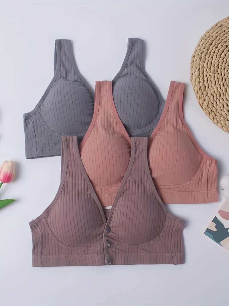 Reggiseno Per Allattamento Senza Ferretto Aperto Sul Davanti Elastico Maturo Da Donna, Biancheria Intima Per Allattamento Al Seno Premaman Per Madri In Gravidanza