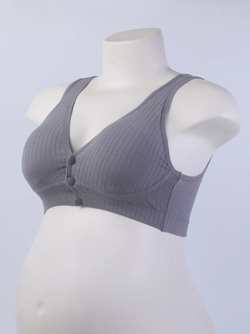 Reggiseno Per Allattamento Senza Ferretto Aperto Sul Davanti Elastico Maturo Da Donna, Biancheria Intima Per Allattamento Al Seno Premaman Per Madri In Gravidanza
