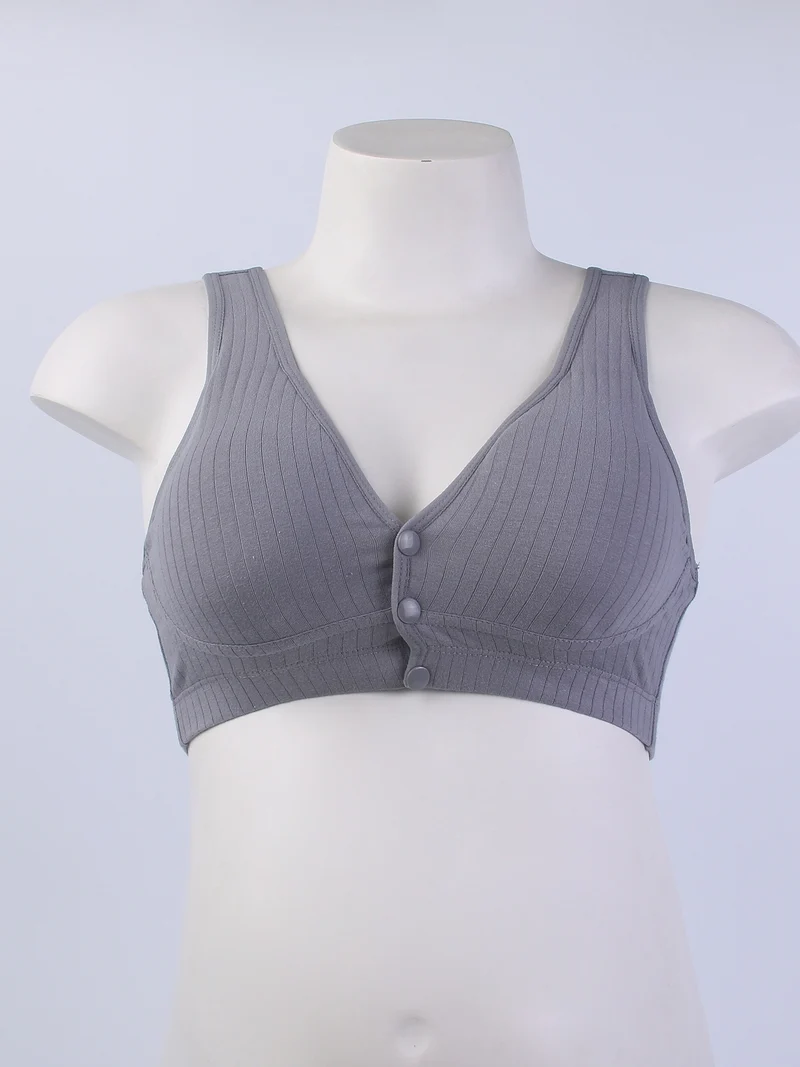 Reggiseno Per Allattamento Senza Ferretto Aperto Sul Davanti Elastico Maturo Da Donna, Biancheria Intima Per Allattamento Al Seno Premaman Per Madri In Gravidanza