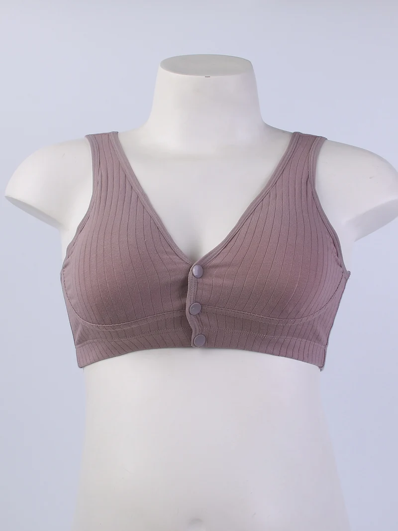 Reggiseno Per Allattamento Senza Ferretto Aperto Sul Davanti Elastico Maturo Da Donna, Biancheria Intima Per Allattamento Al Seno Premaman Per Madri In Gravidanza