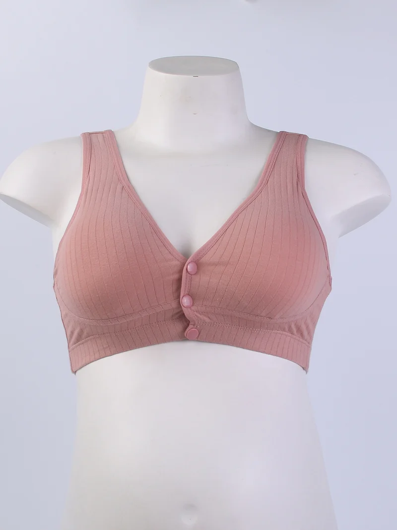 Reggiseno Per Allattamento Senza Ferretto Aperto Sul Davanti Elastico Maturo Da Donna, Biancheria Intima Per Allattamento Al Seno Premaman Per Madri In Gravidanza