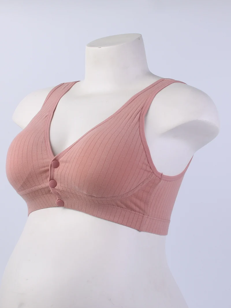 Reggiseno Per Allattamento Senza Ferretto Aperto Sul Davanti Elastico Maturo Da Donna, Biancheria Intima Per Allattamento Al Seno Premaman Per Madri In Gravidanza